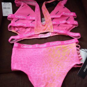 Bebe pink neon bikini